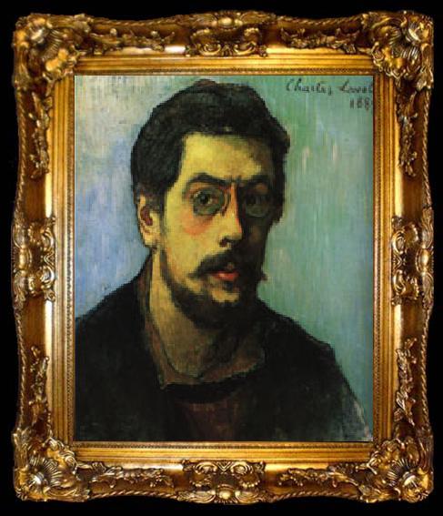 framed  Charles Laval self-Portrait, ta009-2
